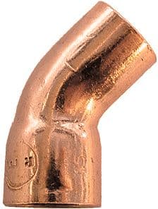 CUIVRE A SOUDER COUDE 45°MF 22MM