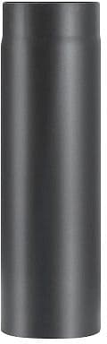 BUSE DE FUMEES EN ACIER 0,5 METRE 130MM-2MM NOIR