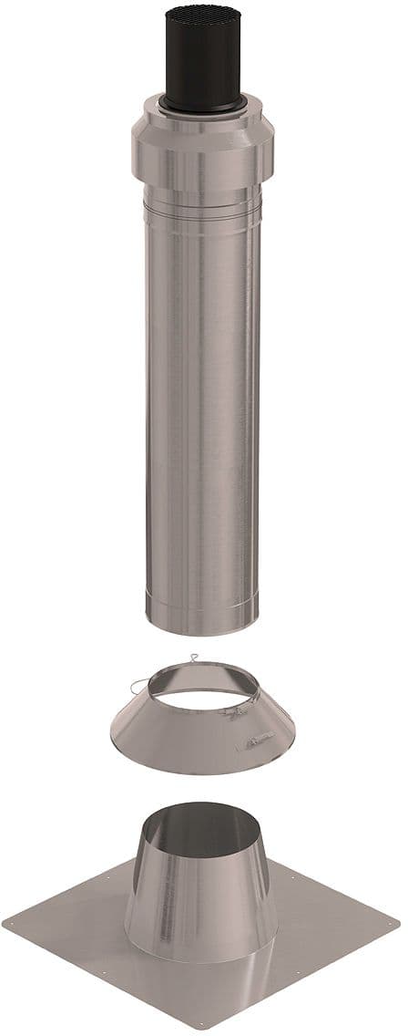 KIT TOIT PLAT CLV INOX 125/200 UBBINK