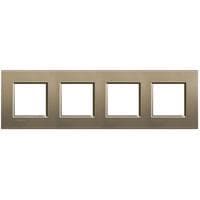 LivingLight - plaque rectangulaire 4 x 2 modules 71mm Square