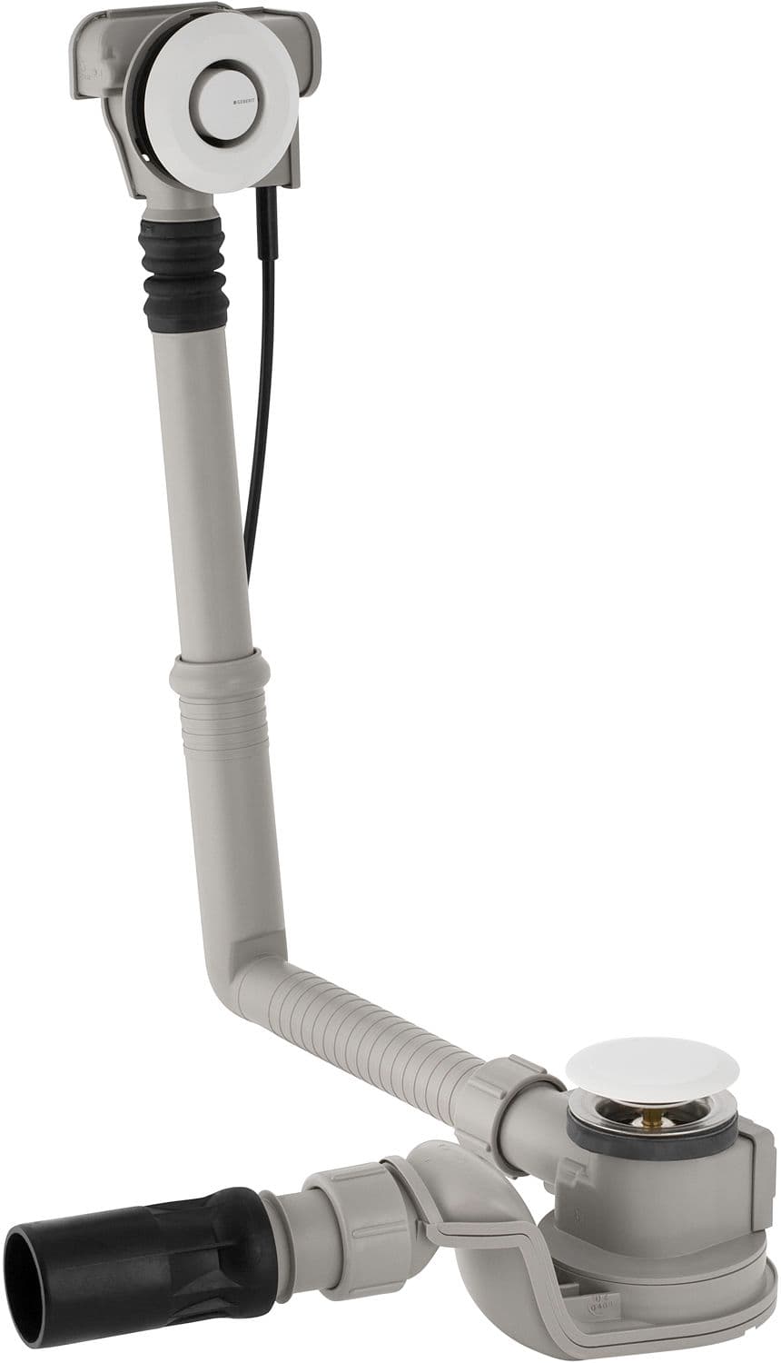 FERMETURE AUTOMATIQUE BAIGNOIRE GEB.52MM PUSHCONTROL ALLONGEE CHROME