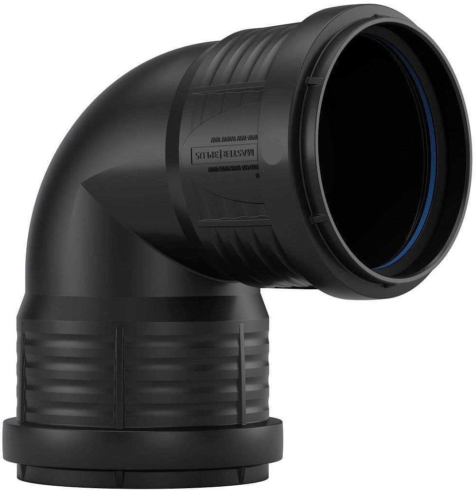 COUDE PP 90°.FF 75MM NOIR
