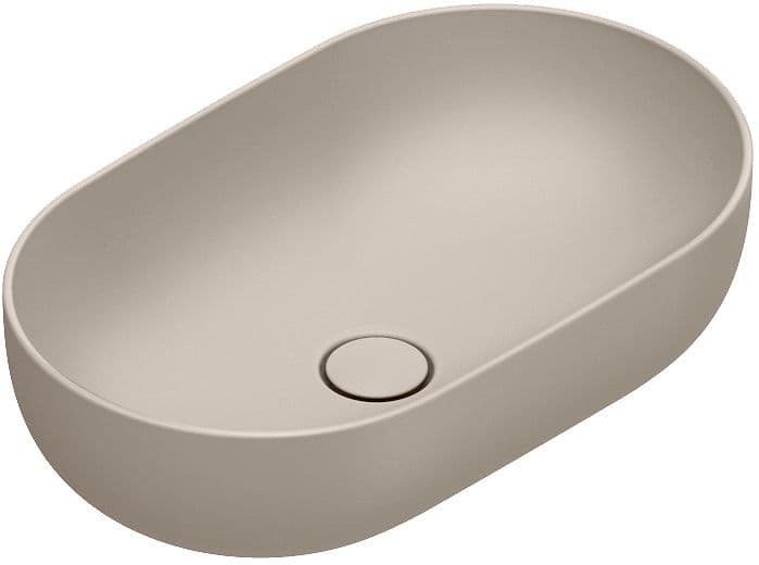 VASQUE A POSER SFERA CATALANO CATAGLAZE+ 60X37 H16 SANS TROP-PLEIN SETA SATINATO