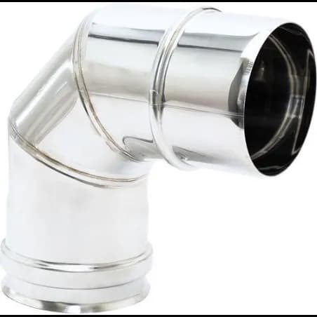 UNIFLOW COUDE 80MM 90° INOX