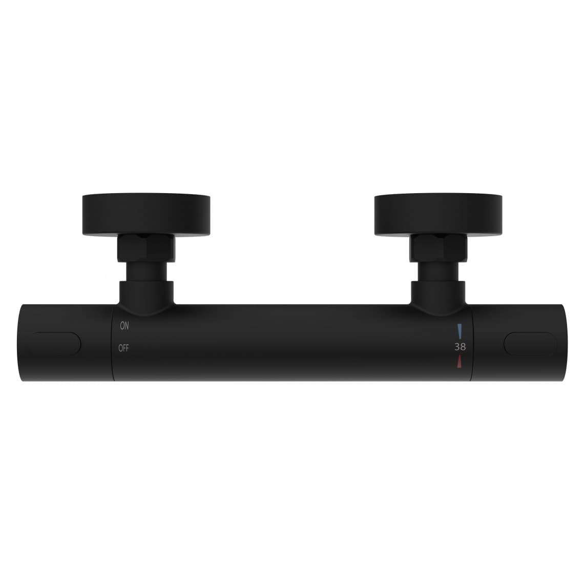 33186 LOS ANGELES Thermostatic shower mixer, black matt