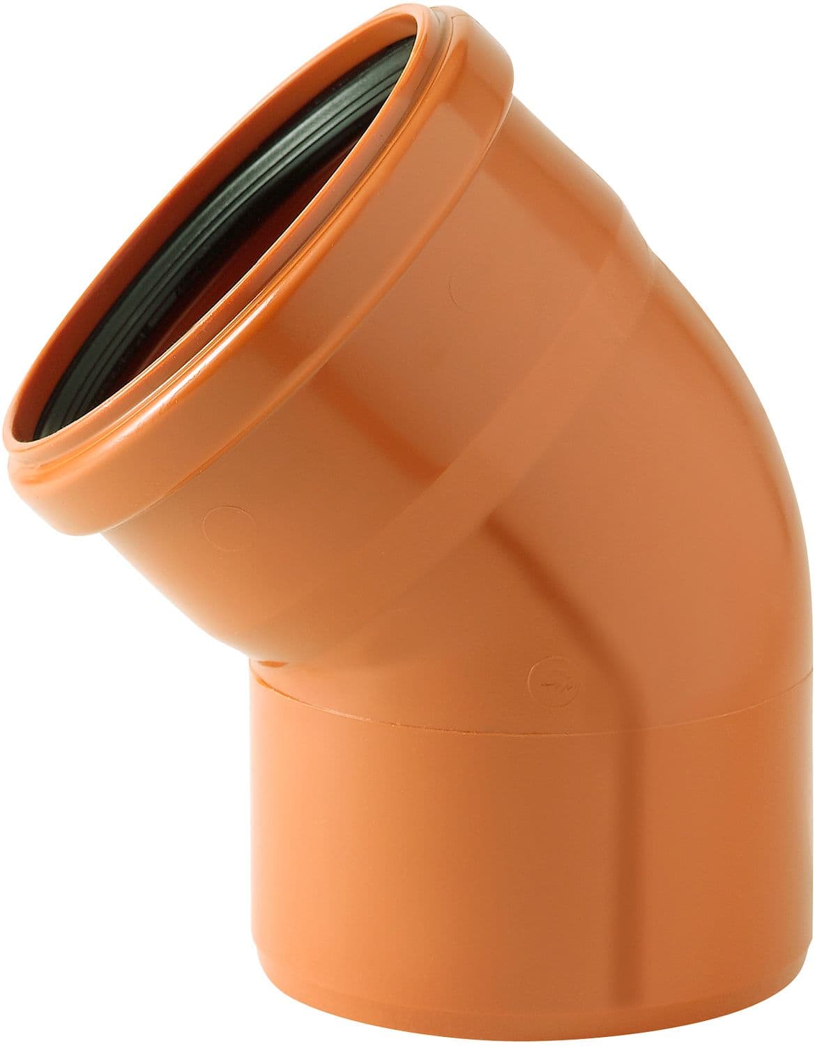 COUDE PVC EGOUT 45° 110MM ROUGE/BRUN