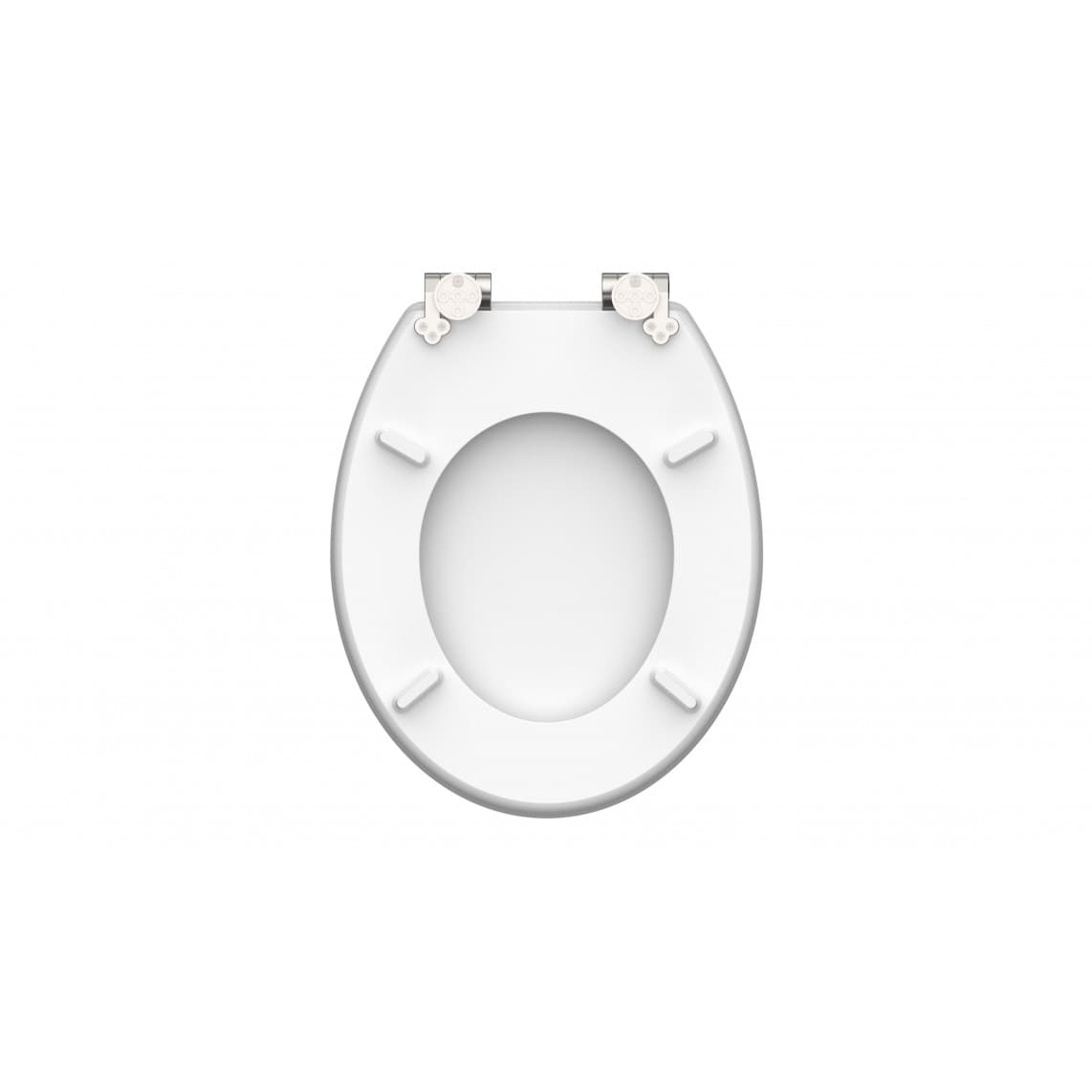 80523 abattant WC en MDF HG GREY STEEL, avec frein de chute