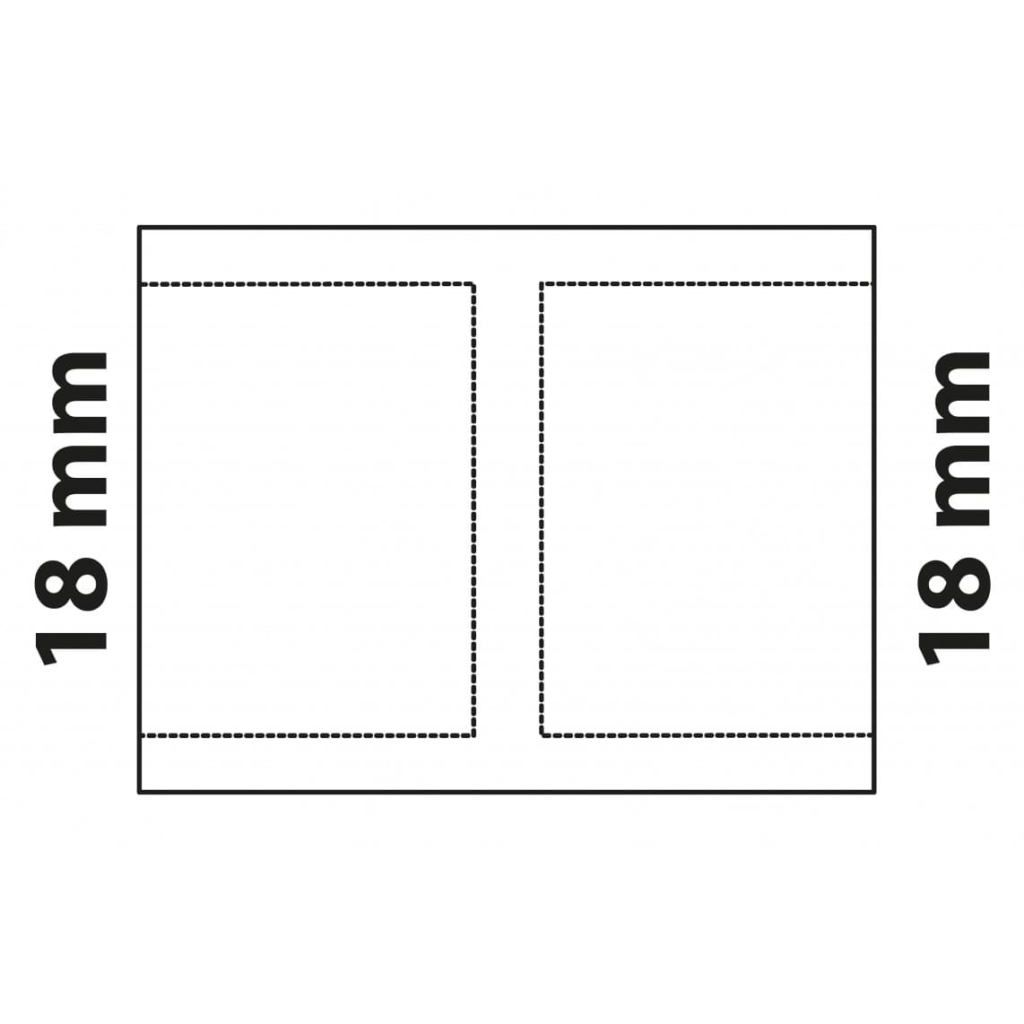 989094055 CU manchon double, vierge, 18 mm, 2 manchons, (5270)