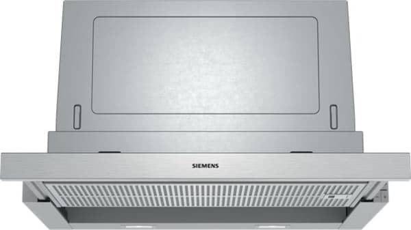 Hotte IQ300 télescopique 60cm, Silver, iQdrive, 3 niveaux + 1 intensif, 398 / 727,7m³ / h, 53dB, bou