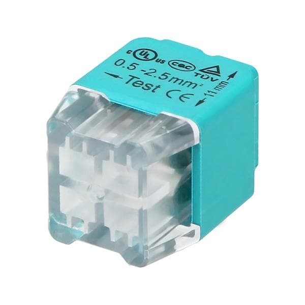 Sachet de 10 connecteur à 4 fils. pour fil 0,75 - 2,5 mm² CEI 300V / 24A