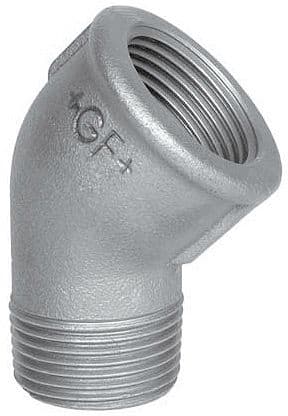 GALVA COUDE 45° MF NR 121 4/4"