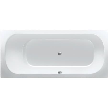 Bad acryl twin Dc 180X80 inclusief poten wit
