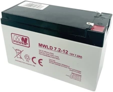Batterie rechargeable plomb / acide scellée - 12Vdc / 7Ah 1.7A 151 x 95 x 65mm