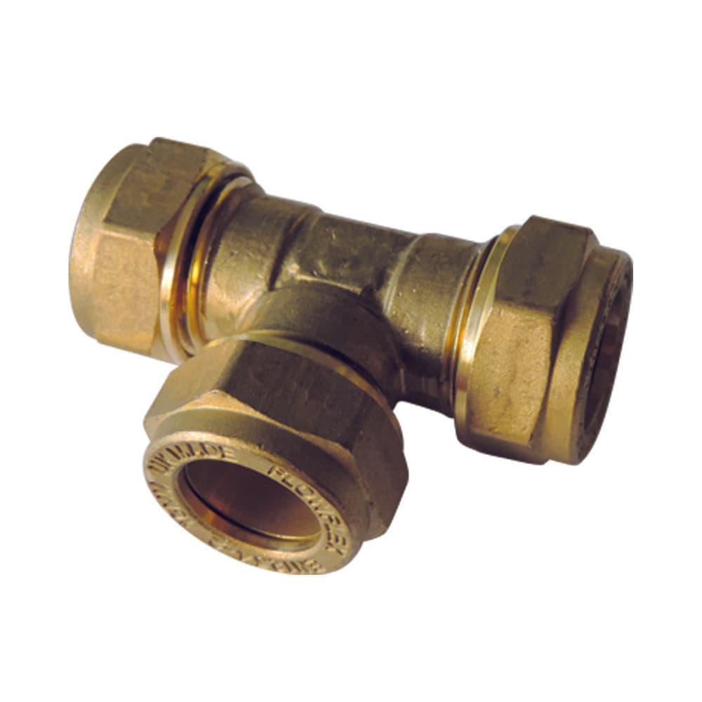 té biconique laiton alimentation tube cuivre 10 x 10 x 10 mm