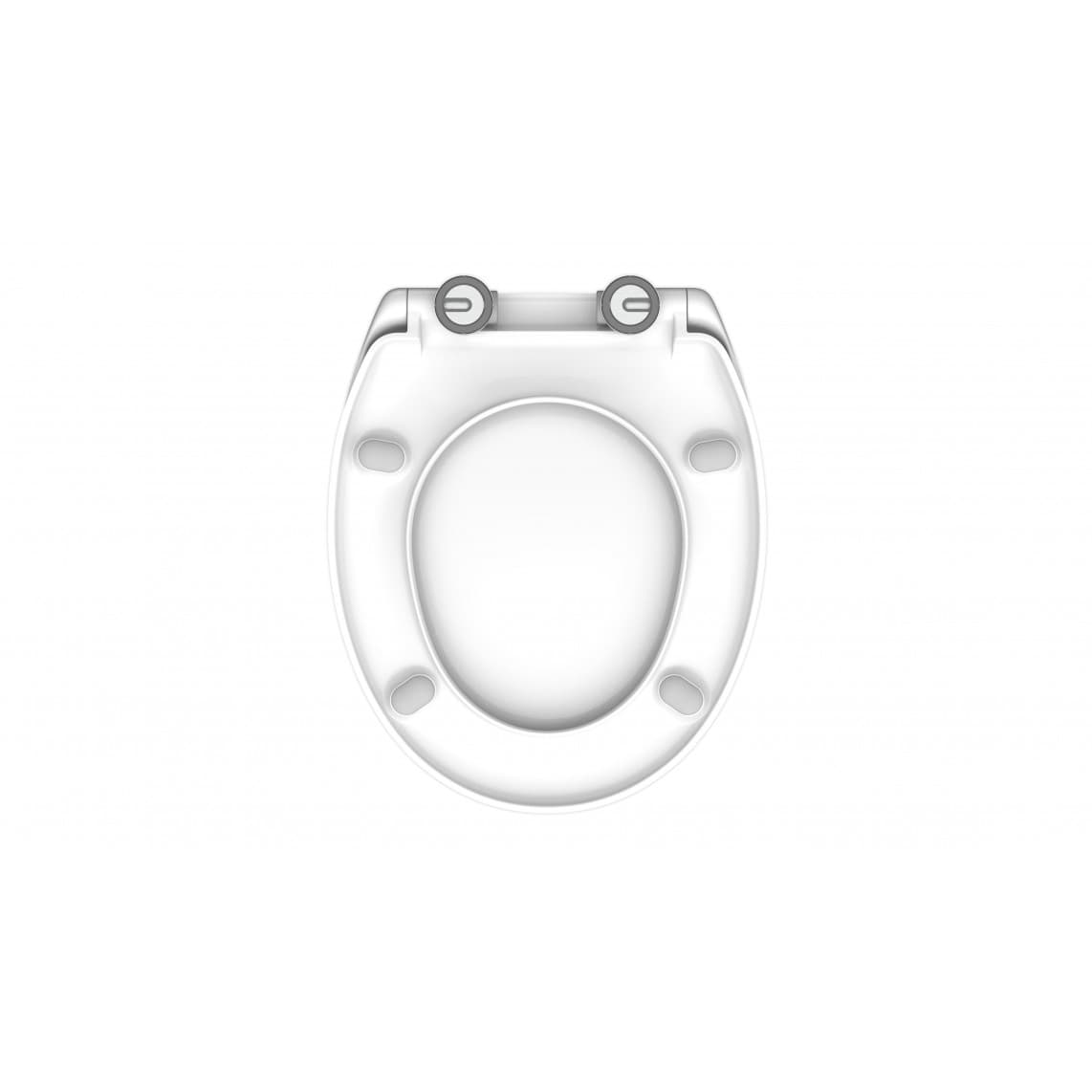 82600 Duroplast Toilet seat WHITE, PREMIUM, with soft close and quick release