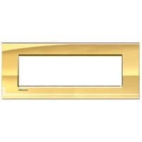 LivingLight - plaque rectangulaire 7 modules Or