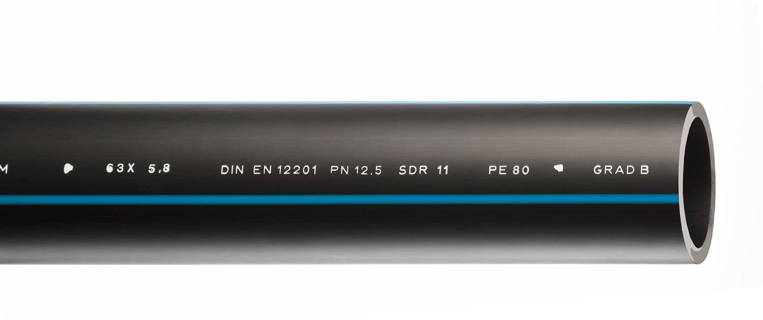 TUBE HDPE EAU POTABLE 63-5,8MM ROULEAU 25M