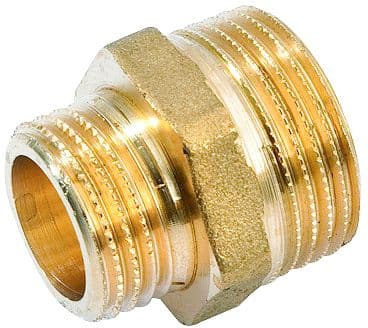 MAMELON REDUIT FILETE LAITON 4/4"M-1/2"M
