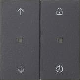 Module rapporté de commande System 3000memory symboles de flèche Anthracite System 55 -