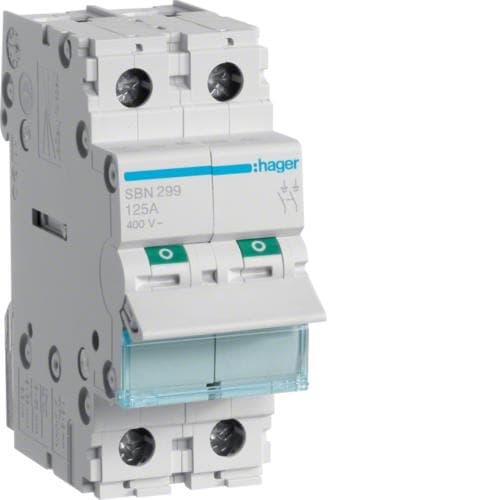 Interrupteur modulaire 2 pôles 125A
