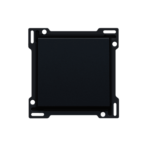 Set de finition pour interrupteur ou bouton-poussoir simple, couleur black coated