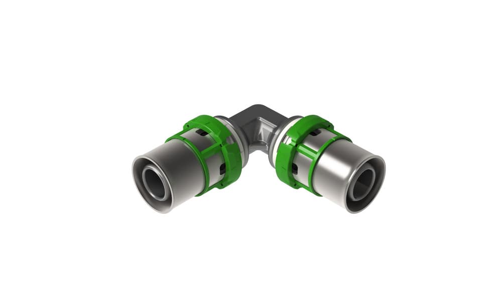 Comap Skinpress coude 90° tube multicouche Multiskin raccord à sertir 16-16
