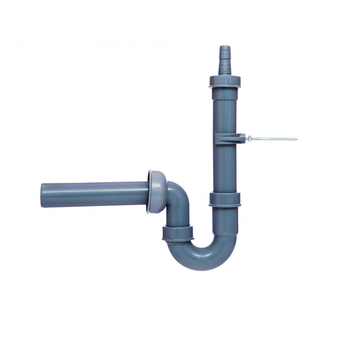 98838049 ECO-SAVE KS siphon tubulaire pour machine à laver, Gris, 1 1/2" x 40 mm, avec 3/4" Raccordement de l'appareil