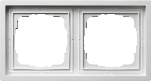 Cadre de finition Gira F100 Blanc brillant En combinaison avec la bride