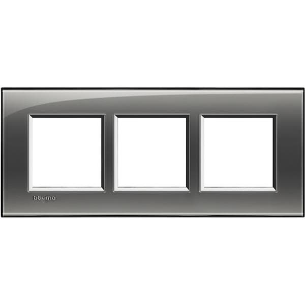 LivingLight - plaque rectangulaire 3 x 2 modules 57mm London fog
