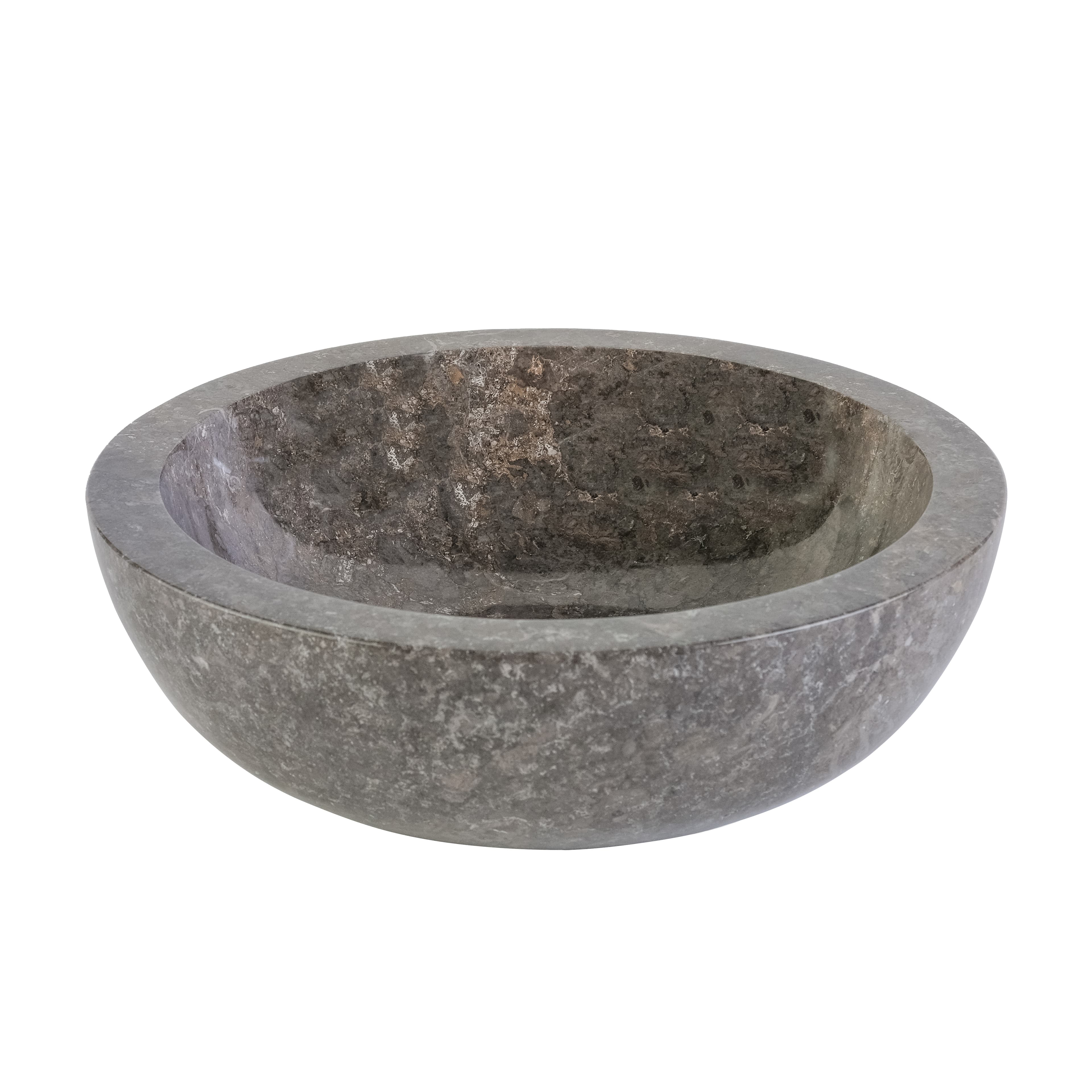 Vasque en pierre entièrement polie - marbre Gris 35X12CM