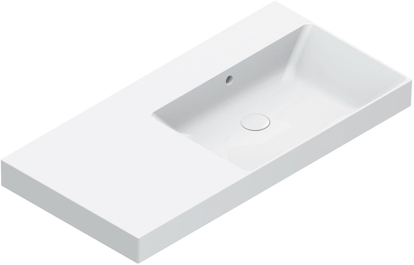 LAVABO ZERO CATALANO CATAGLAZE+ 75X50CM DROITE BLANC