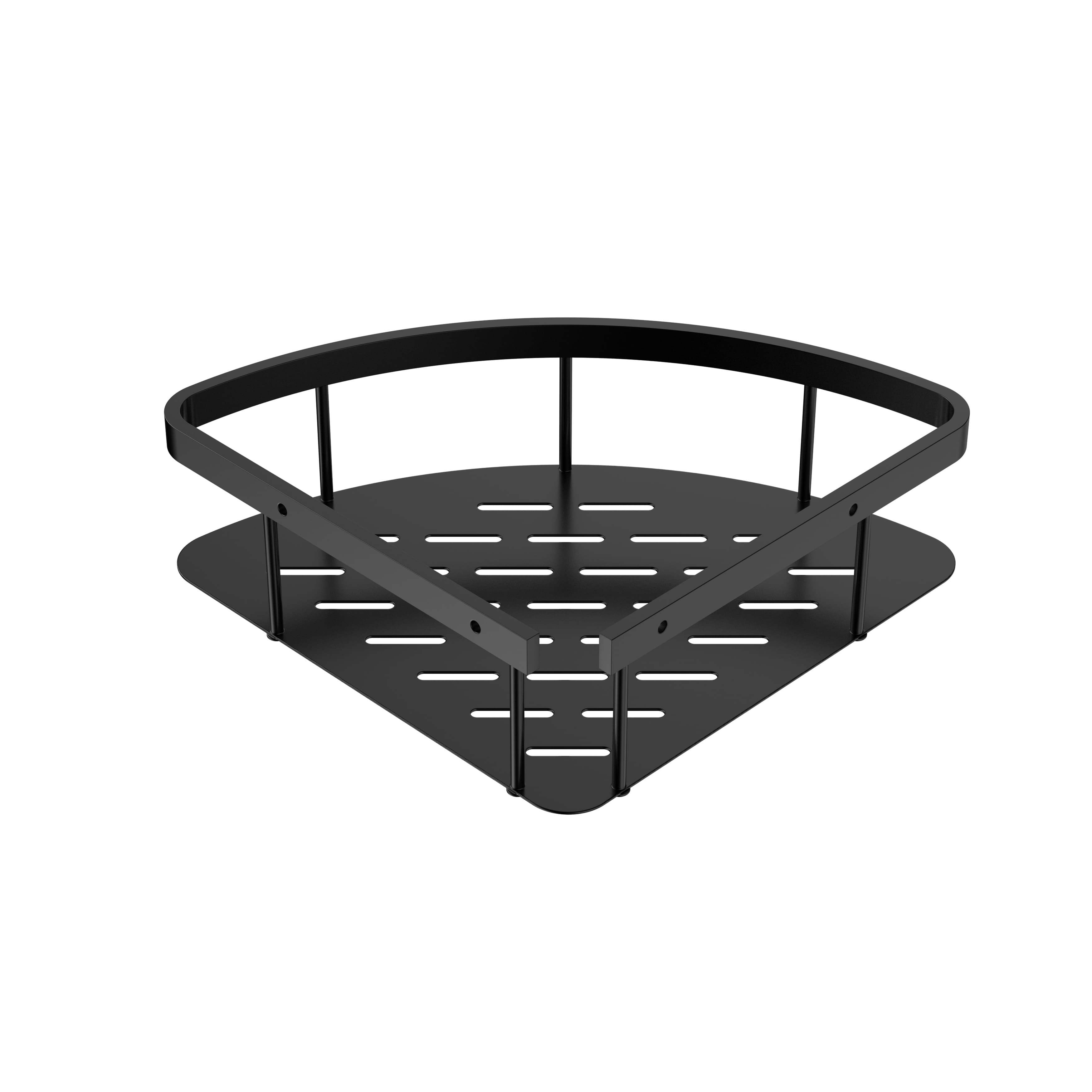 UNIFORMA PANIER DE DOUCHE – MODÈLE D’ANGLE – 22X7X22 CM – NOIR MAT (PVD)