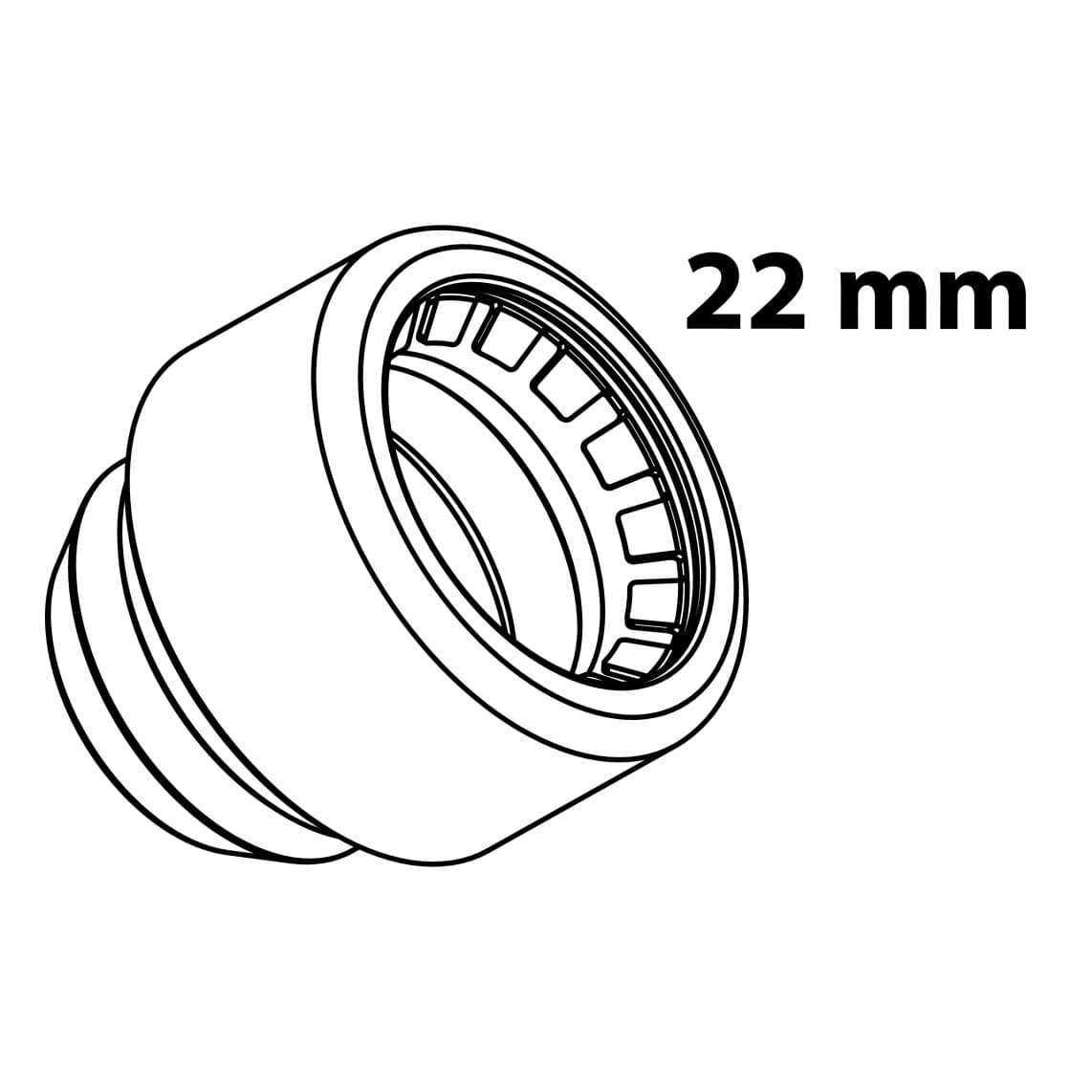 989474317 MS bouchon, vierge, 22 mm, 1 manchon, (S301)