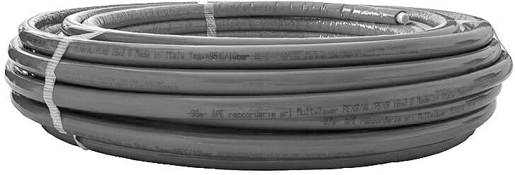 TUBE ISOL6 16X2 (ALU 0,2) GRIS ROULEAU 25M ALUPEX