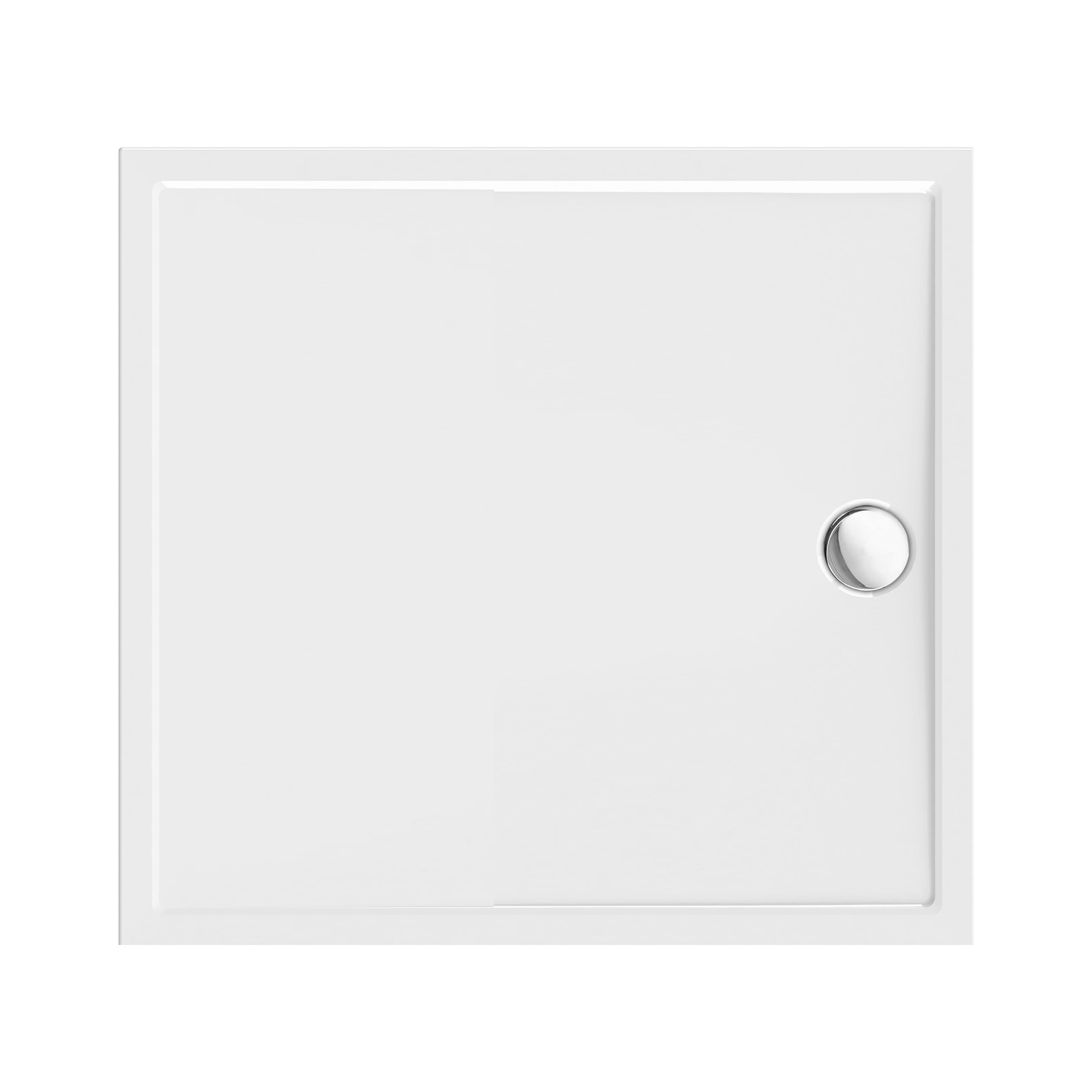 ALONI RECEVEUR DE DOUCHE - CARRÉ - ACRYLIQUE - 80X80X4 CM - BLANC BRILLANT