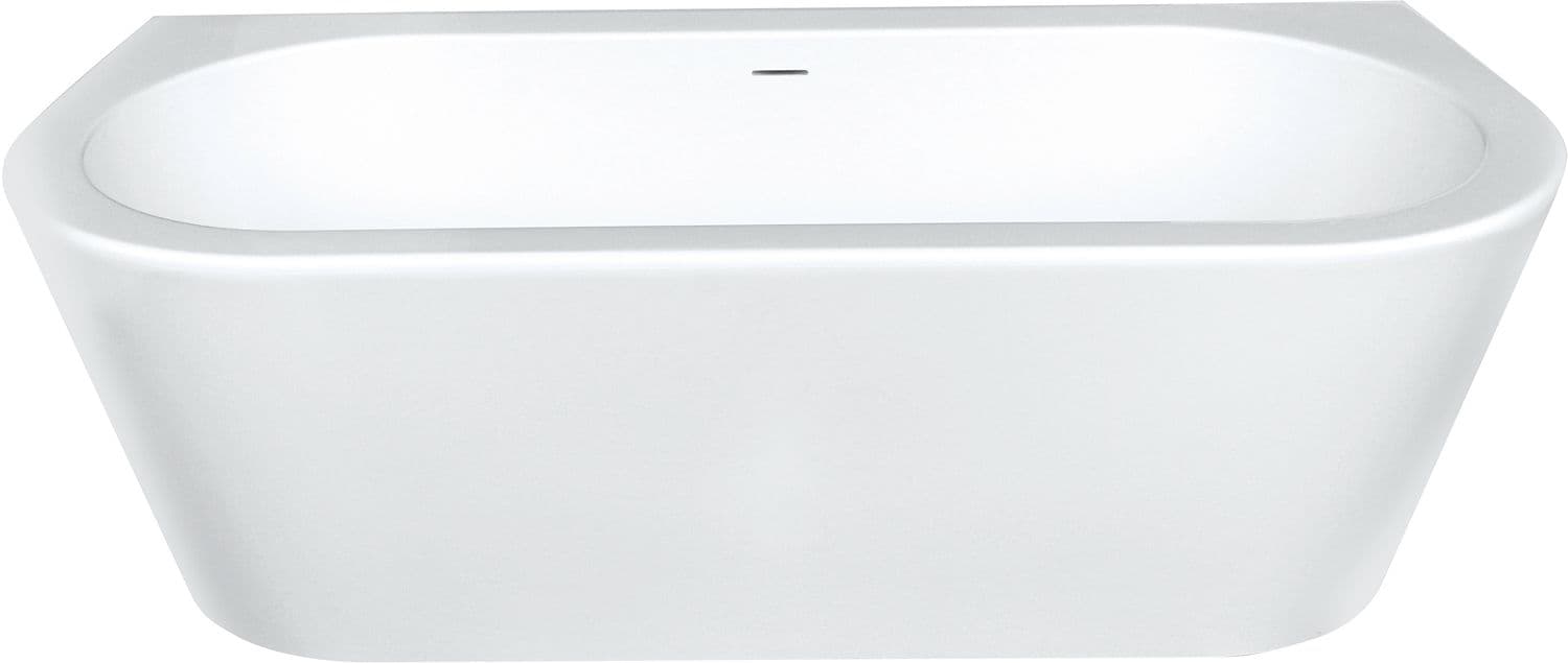 BAIGNOIRE POOL WALL ACRYL 180-80 BLANC+SET DE FINITION VIDAGE BLANC