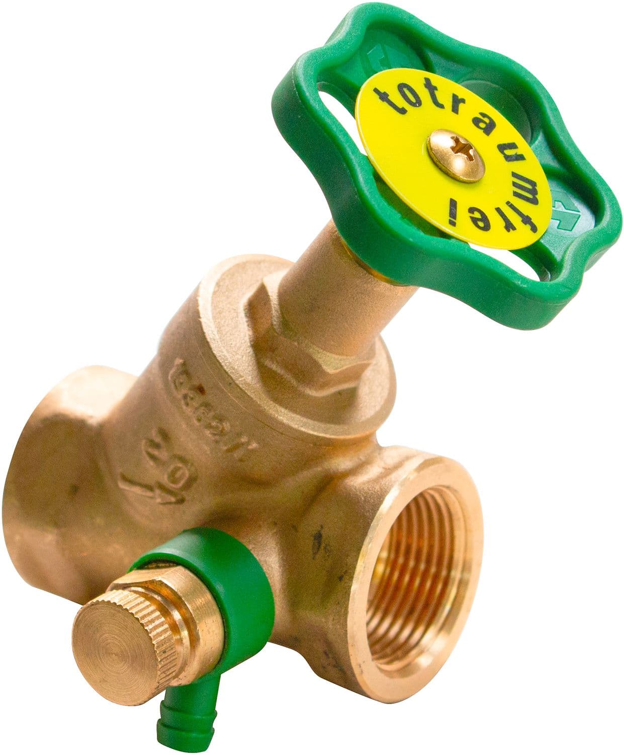ROBINET D'ARRET FILETE POUR PURGEUR LAITON 4/4"FF*