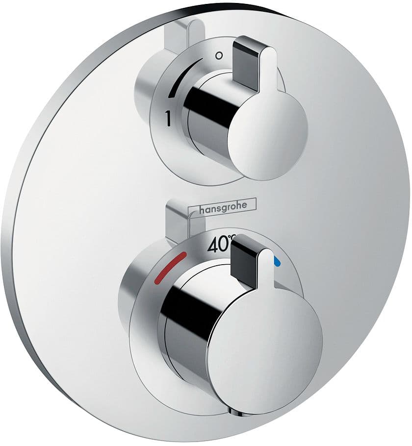 SET DE FINITION THERMOSTAT+INVERSEUR ECOSTAT S HANSGROHE CHROME