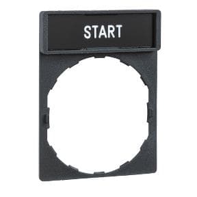 Harmony porte étiquette 30 x 40mm standard - Ø22 - avec étiquette Start
