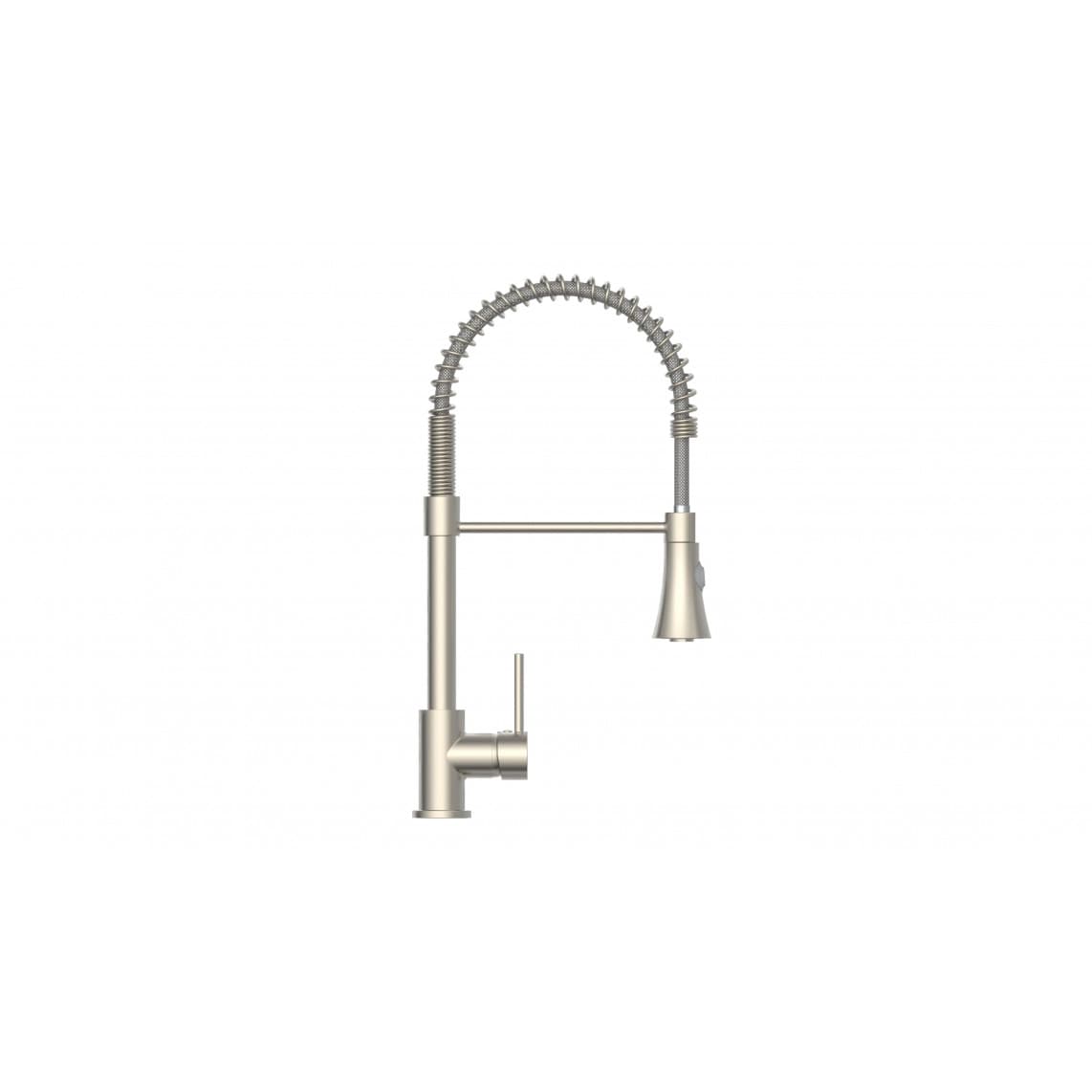 NI183ESCRNI-PR LEON Sink mixer, stainless steel look, with pull-out sprayer