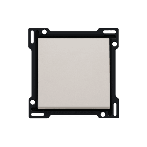 Set de finition pour interrupteur ou bouton-poussoir simple, couleur light grey