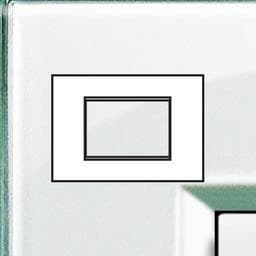 LivingLight - plaque rectangulaire 3 modules Aquamarine