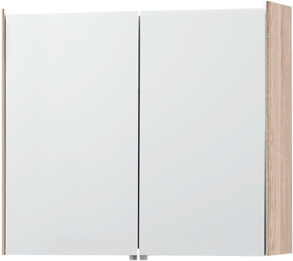 ARMOIRE DE TOILETTE MOLTO 81CM AVEC ECLAIRAGE LEDLINE CHENE NATURE