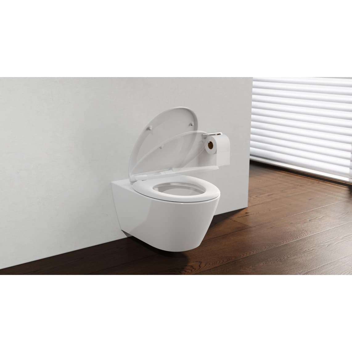 82600 Duroplast Toilet seat WHITE, PREMIUM, with soft close and quick release