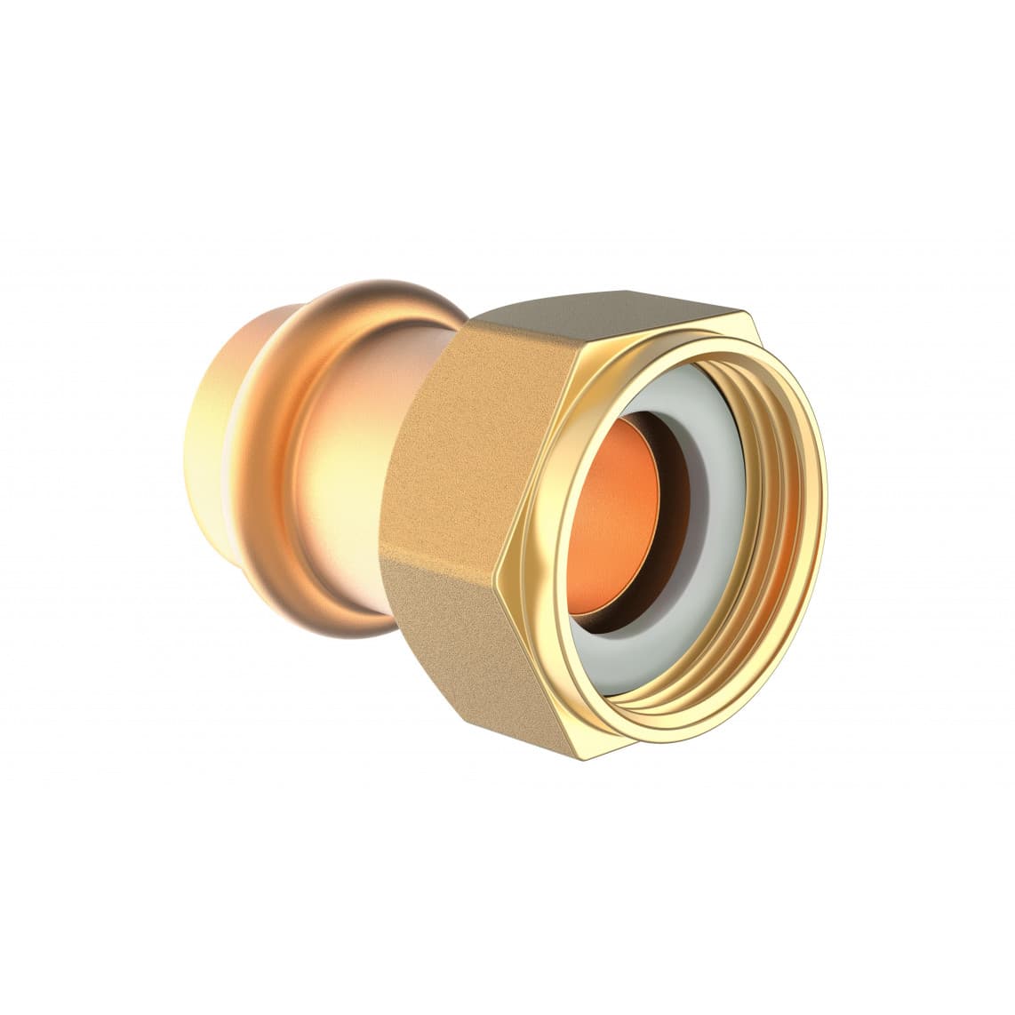 988628554 BR raccord de transition à serrer, vierge, 15 mm x 3/4" F, 1 manchon, (P4355)
