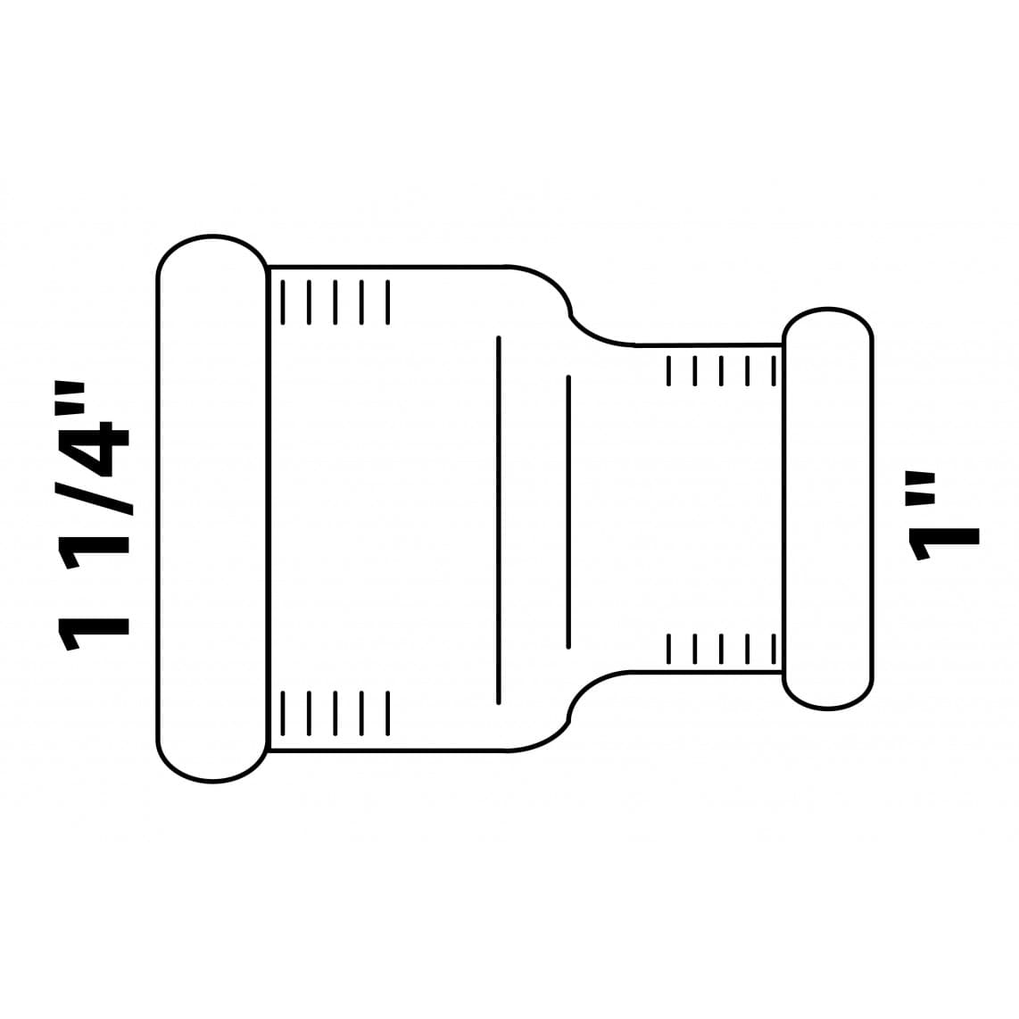 989373355 LT manchon réducteur, vierge, 1 1/4" F x 1" F,