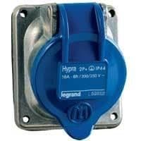 Socle tableau Hypra métal IP44 - BT - 200 - 250V - 32A - 2 pôles + T