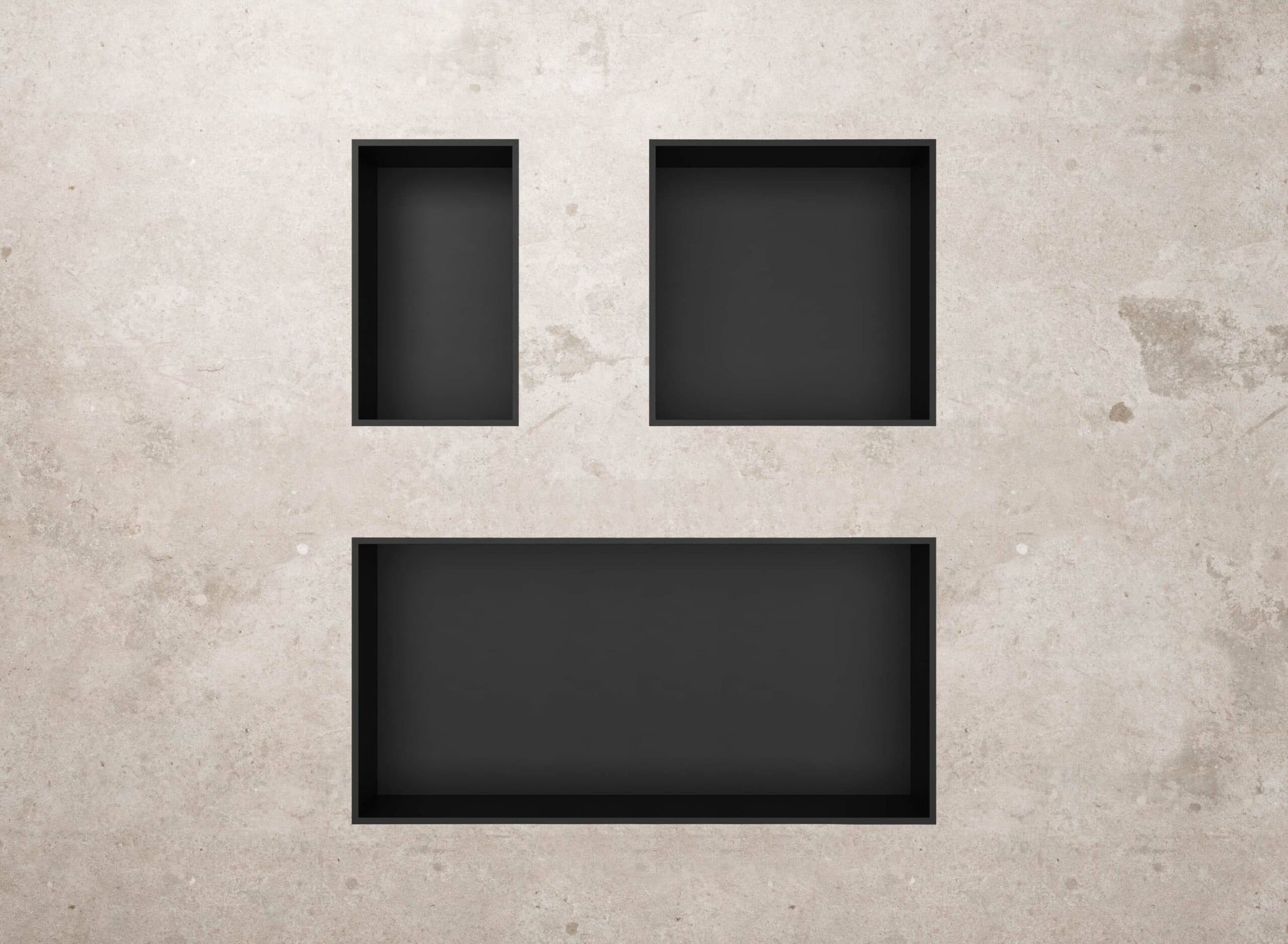 Aloni Niche encastrée (300X300X100MM) - Noir mat