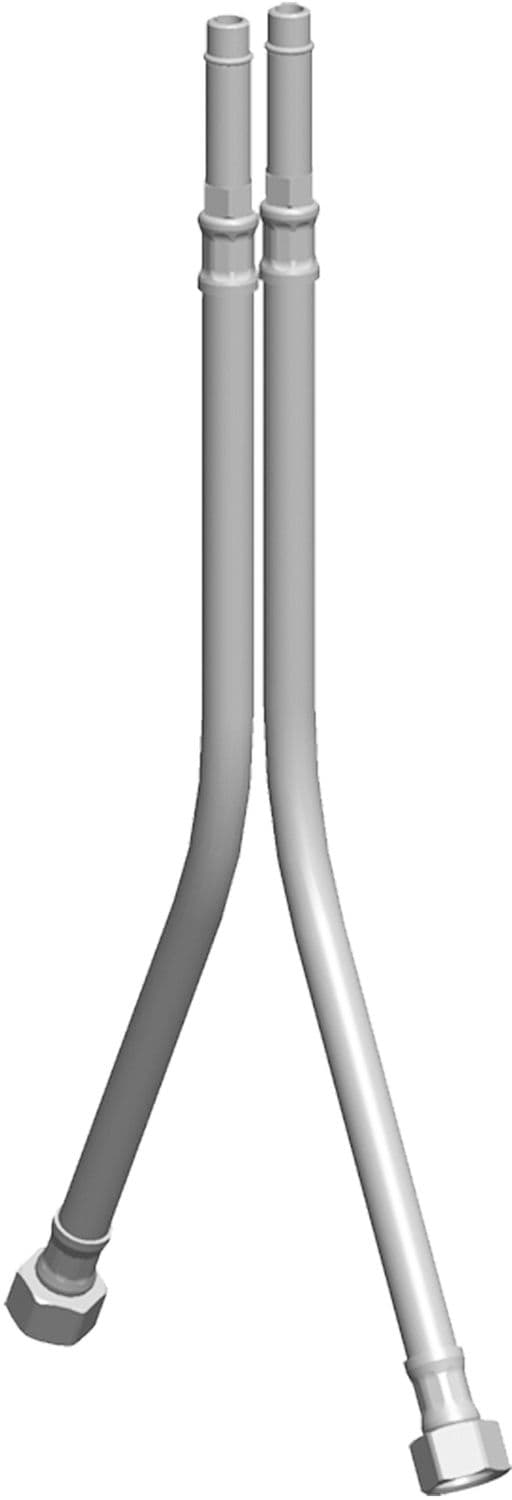 SET DE FLEXIBLES DE RACCORD NORDICA/EVO 40CM CHROME