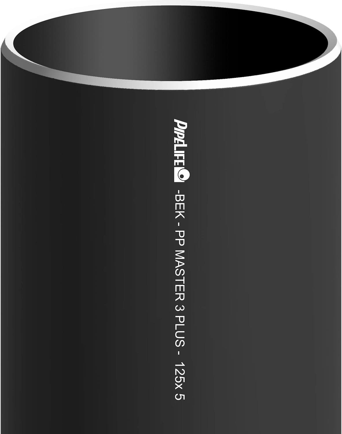 TUBE PP 125MM NOIR LONGUEUR 5M